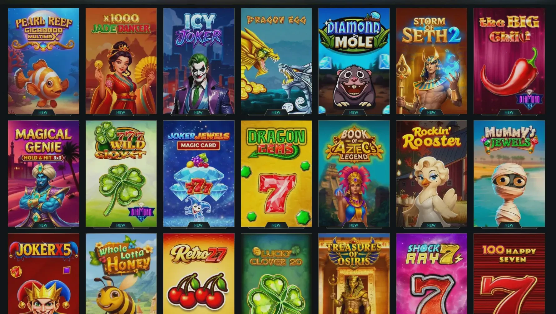 Snatch Casino Login-Bereich und Spielübersicht